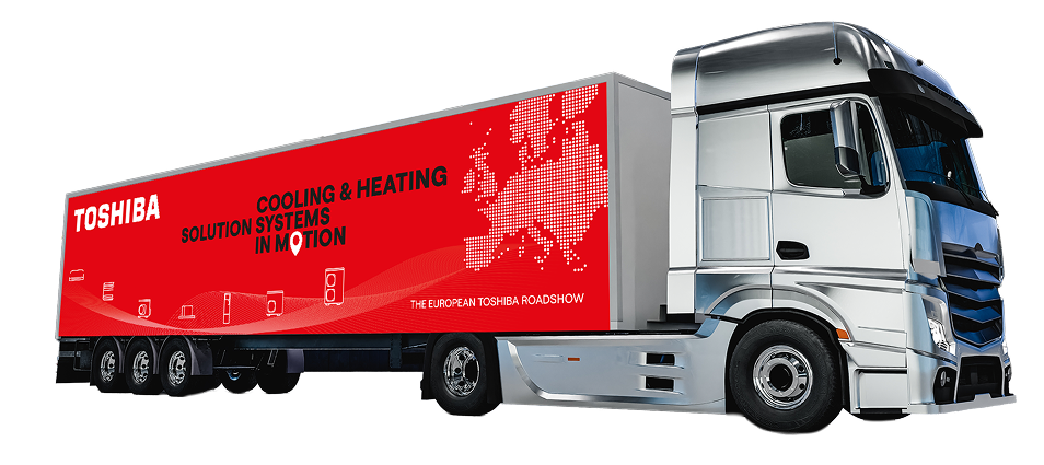 Демонстрационният камион Toshiba Climate Solutions Roadshow